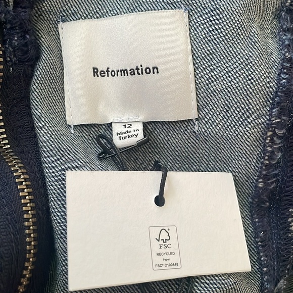 Reformation Serafina Denim Midi Dress - Picture 9 of 10